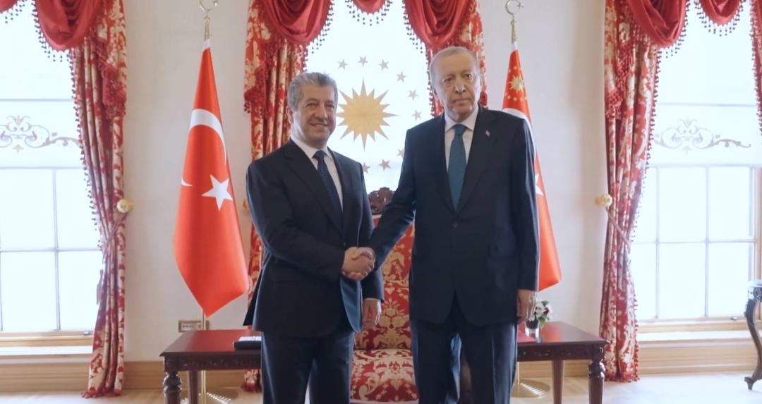 أردوغان يلتقي يارزاني