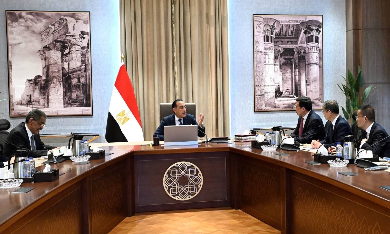 مدبولي يستقبل رئيس وكالة شينخوا