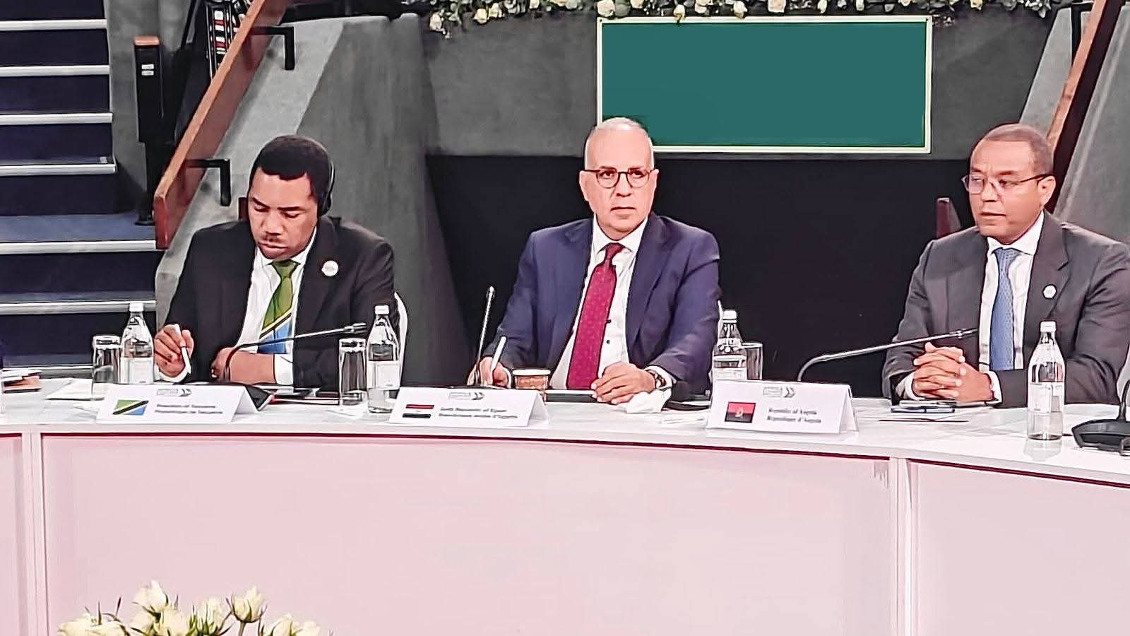 وزير الري يشارك في مناقشات دعم الزراعة المستدامة بالقارة الأفريقية