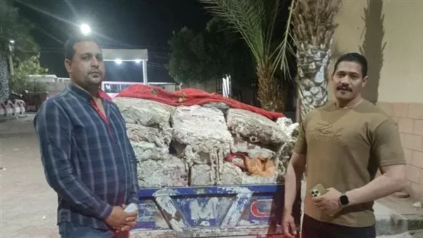ضبط تروسيكل محمل بكميات كبيرة من الدهون مجهولة المصدر