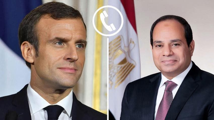 السيسي وماكرون يبحثان تطورات المنطقة والتنسيق المشترك لتحقيق الاستقرار