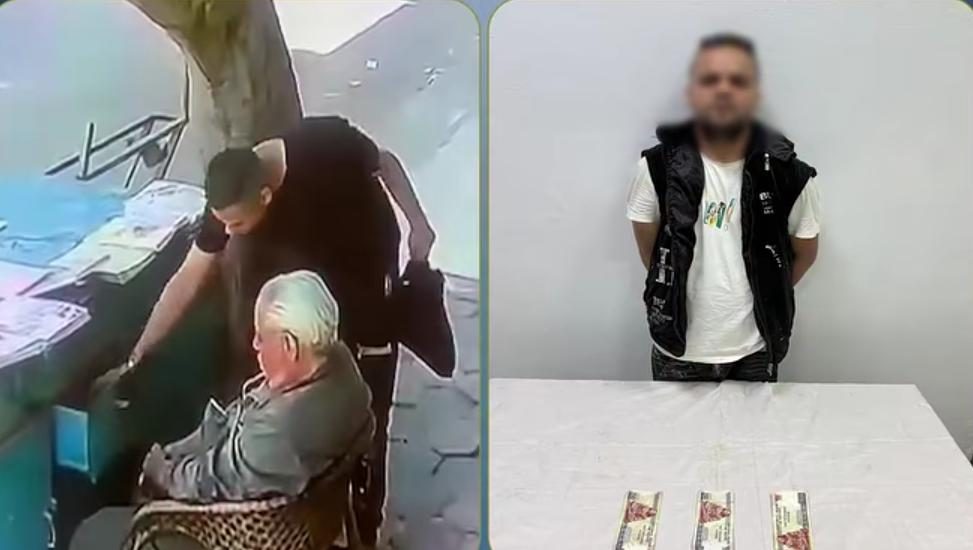 اللص المتهم بسرقة بائع جرائد