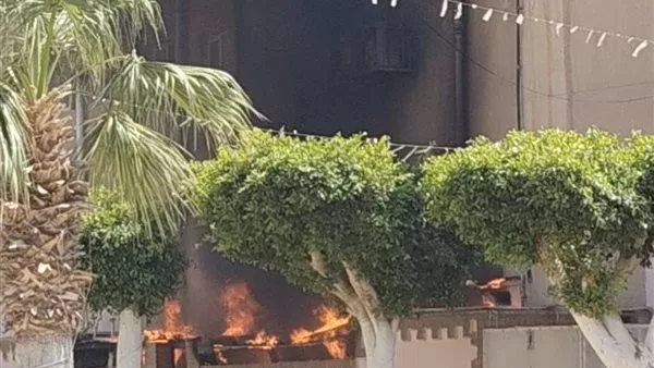 حريق بالسويس