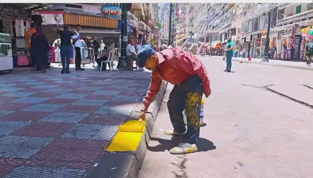 أعمال تطوير شارع خالد بن الوليد