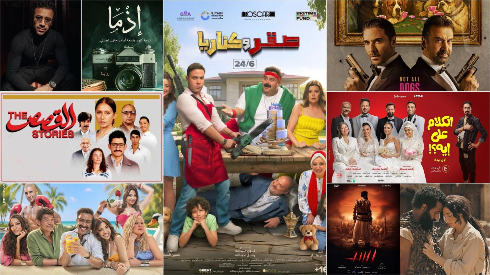فيلم صقر وكناريا يتصدر.. تفاصيل إيرادات السينما