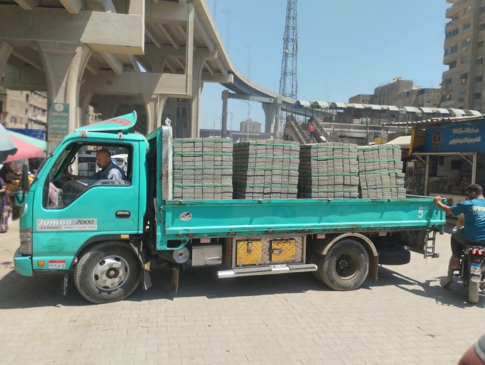 أعمال رفع كفاءة كوبري مشاة همفرس