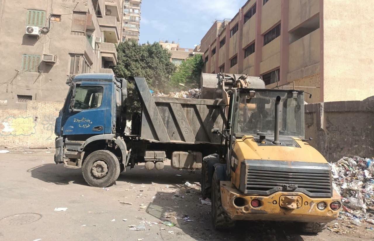 رفع المخلفات بمحافظة الجيزة