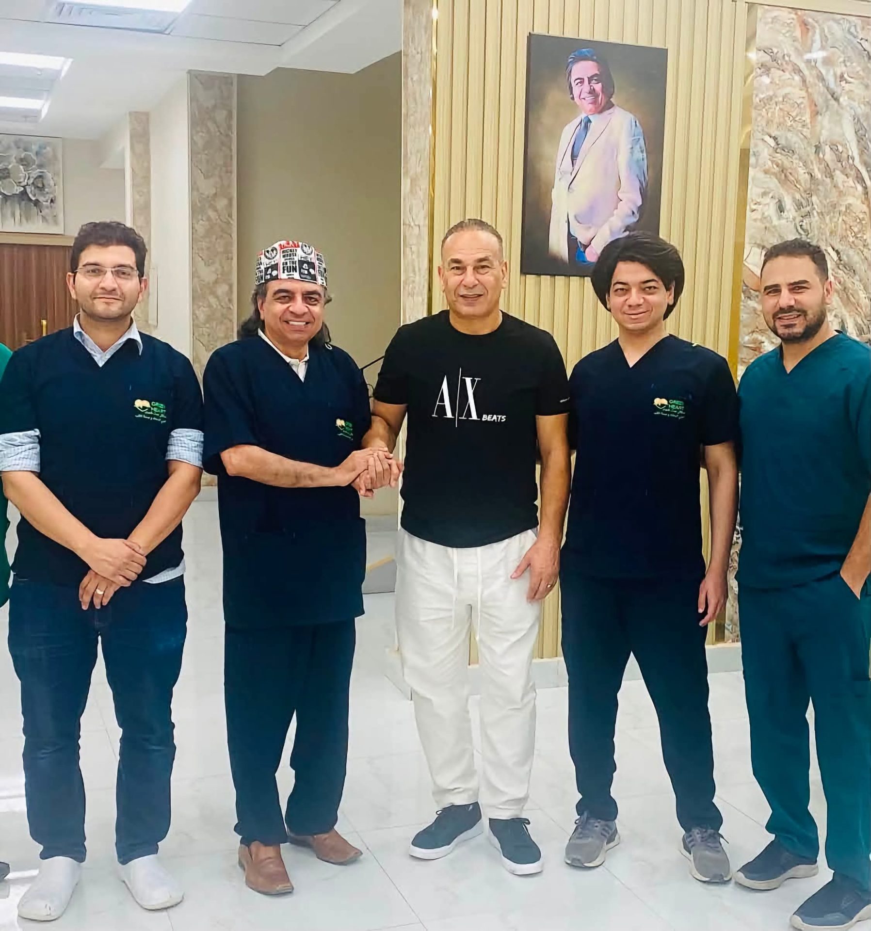 حسام حسن في مستشفى جمال شعبان