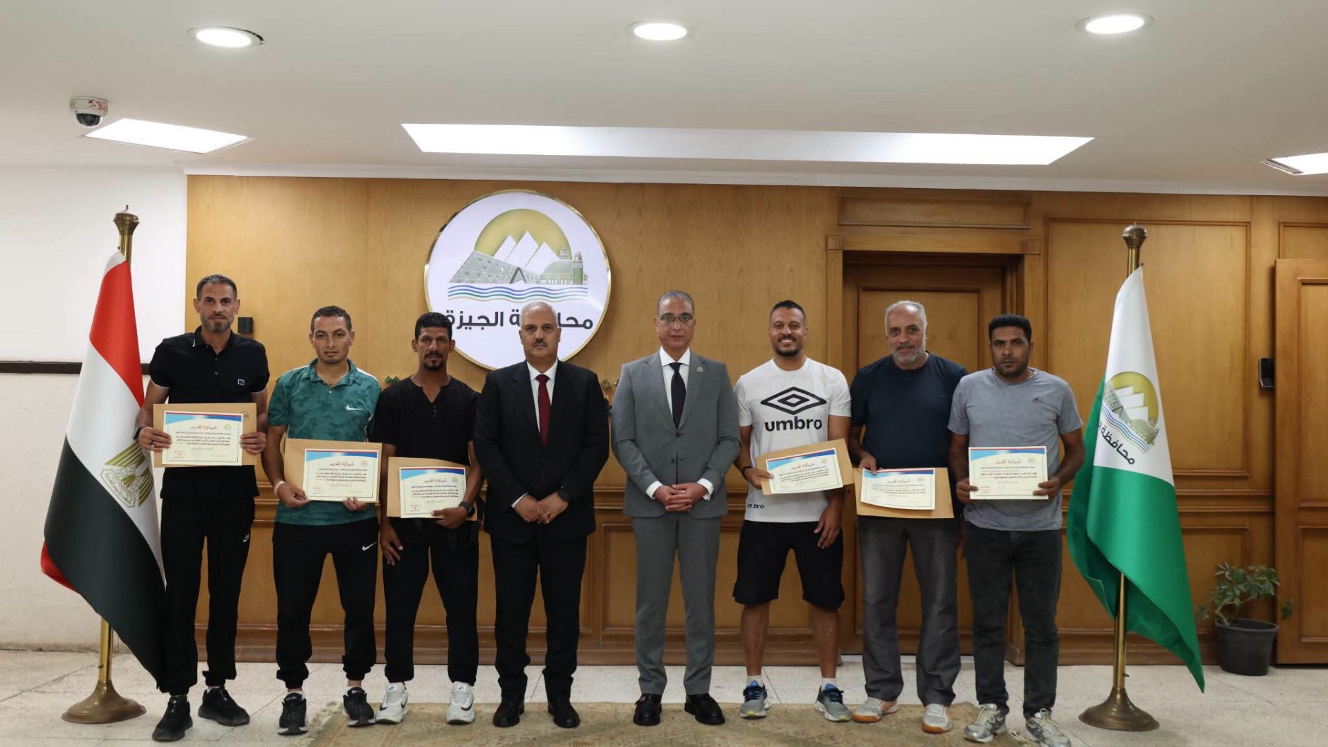 محافظ الجيزة يكرم الفرق الرياضية الحاصلة على مراكز متقدمة في نهائيات بطولة الاتحاد العام للعاملين بالحكومة
