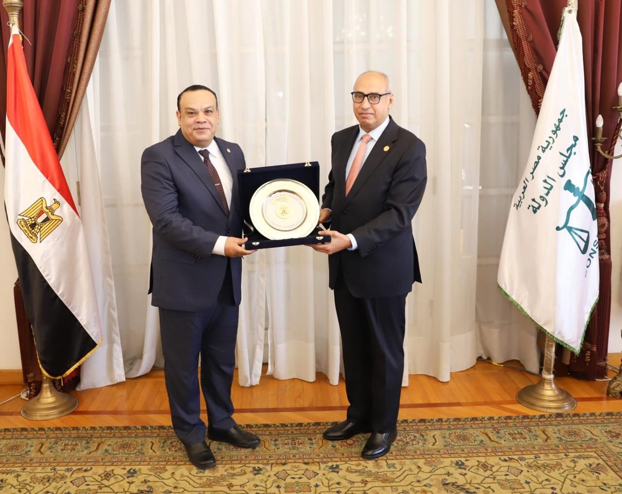 المستشار محمود إبراهيم والمستشار حازم بدوي