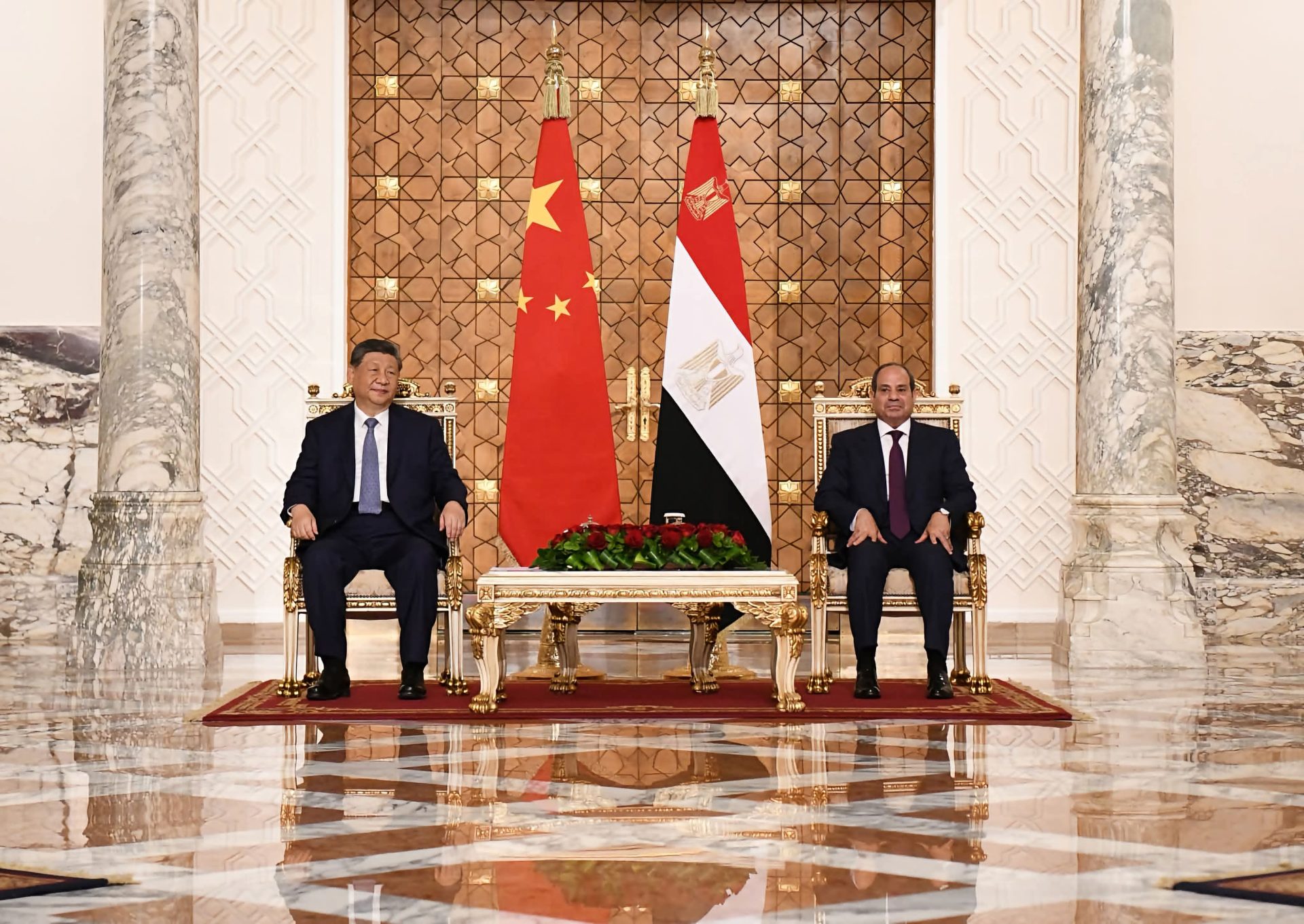 الرئيس السيسي ونظيره الصيني