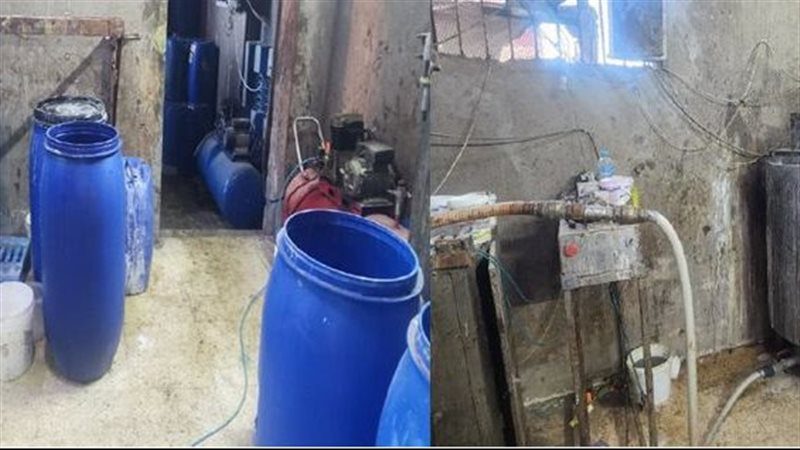ضبط مصنع غير مرخص لإنتاج المنظفات المغشوشة بالقليوبية